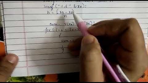 C program to find simpsons 1/3 rd rule