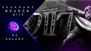 SPEED ART | HEADER FOR QIIZ | ERLANZ