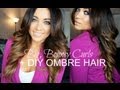 DIY | Big, Bouncy Curls Tutorial + DIY Ombre Hair | Video tube