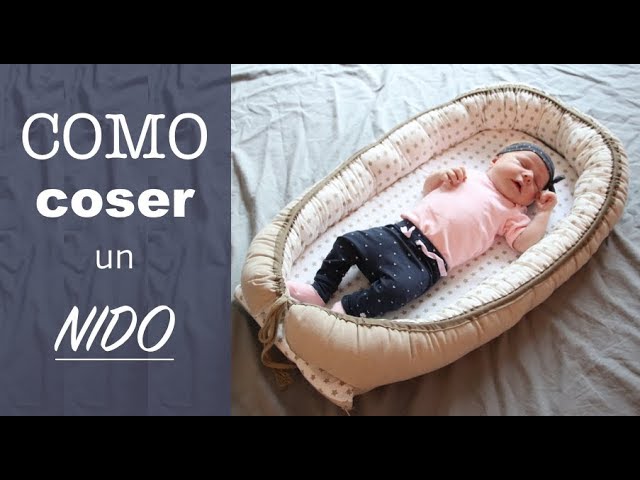 Como hacer nido reductor o cama para bebé paso a paso ♥ Laura DIY 