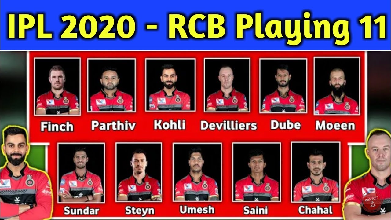 IPL 2020 - Royal Challengers Bangalore Playing 11 | Rcb Squad 2020 | Rcb Playing 11