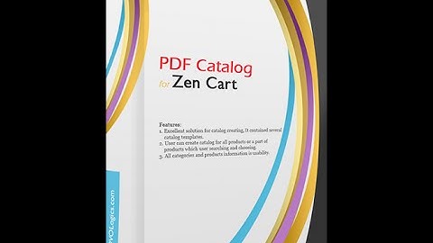 How to use PDF Catalog for Zen Cart