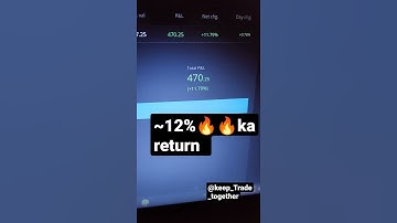 ~12% ka धमाकेदार Return 🔥😳😳😳 #shorts #shorts  #zerodha #trading #stockmarket #holding