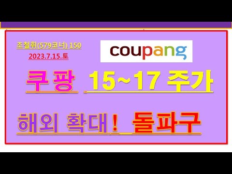 쿠팡특집 쿠팡주가 15 17달러 멈춘이유 돌파구는 해외 확대 신임부문대표 상황 