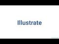 How to Pronounce  Illustrate      #illustrate  #words  #english