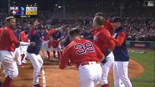 Christian Vazquez Walk Off Home Run Vs Rays Full Extended Cut