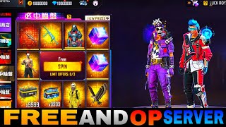 FREE FIRE OP AND FREE SERVER 😱