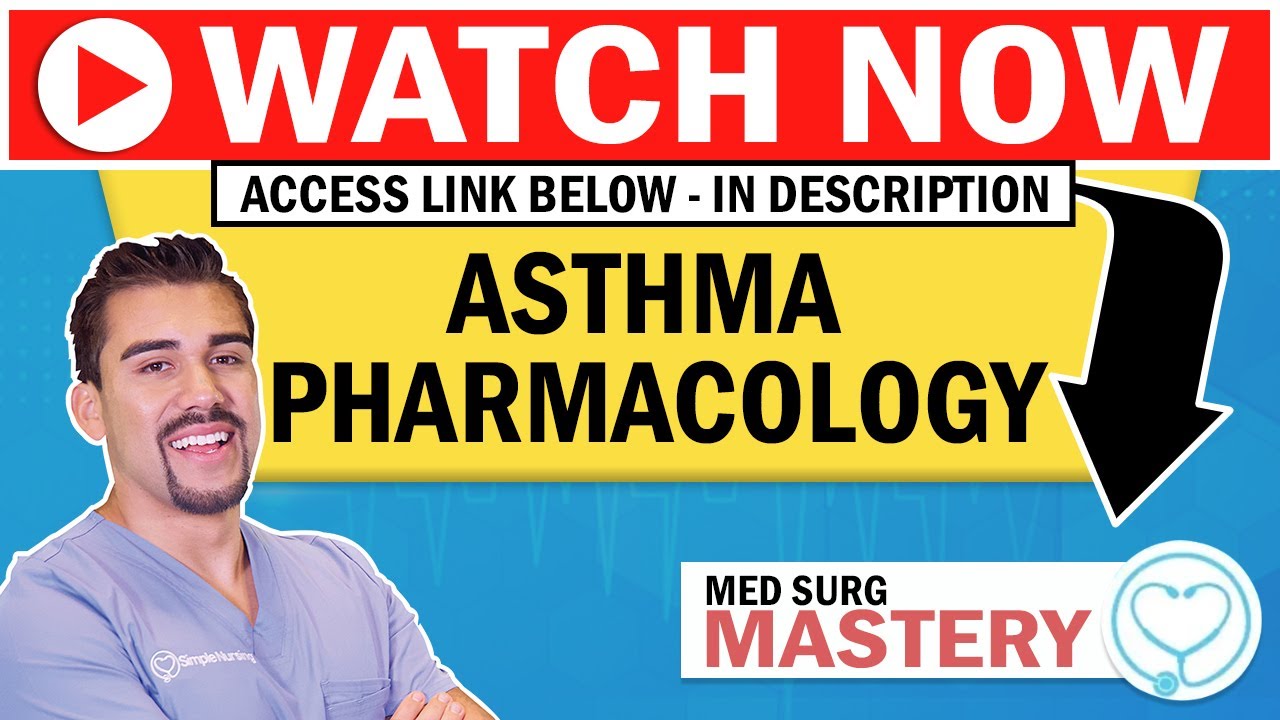Pharmacology for Asthma - Albuterol, Bronchodilators, Steroids for NURSING, NCLEX RN & LPN