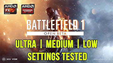 Battlefield 1 Open Beta : FPS Test R9 280X FX 8350