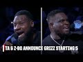 Tony Allen &amp; Zach Randolph announce Grizzlies&#39; starting lineup on opening night 🐻