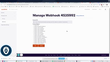 Adding Eventbrite Webhook