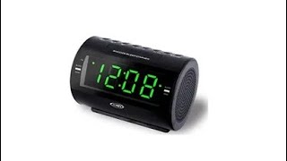 ⏰📻📝#Review-#Jensen AM/FM Dual Alarm Clock Radio With Nature Sounds-Model-JCR-210