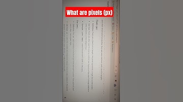 What are pixels (px) #webdevelopment #website #webdesign #css