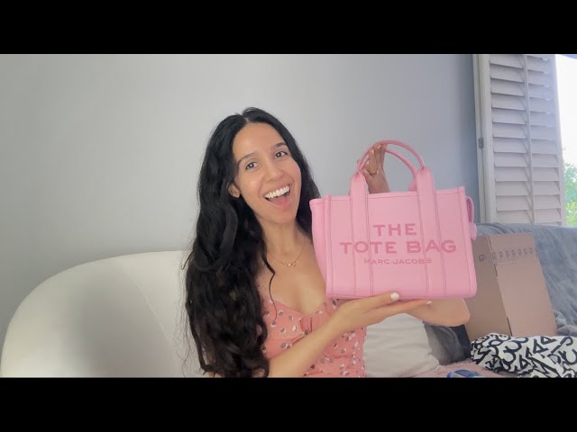 MARC JACOBS CANDY PINK 💗👜THE TOTE BAG REVEAL 🛍🎀💗 