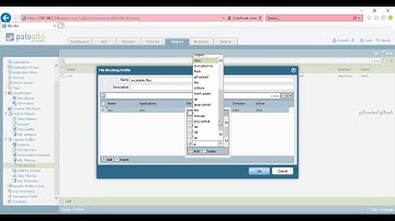 Configure file blocking on PaloAlto Firewall