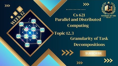 Cs621short lecture|Cs621 week 12 Topic12.3|Granularity of Task Decomposition|Cs621final term lecture