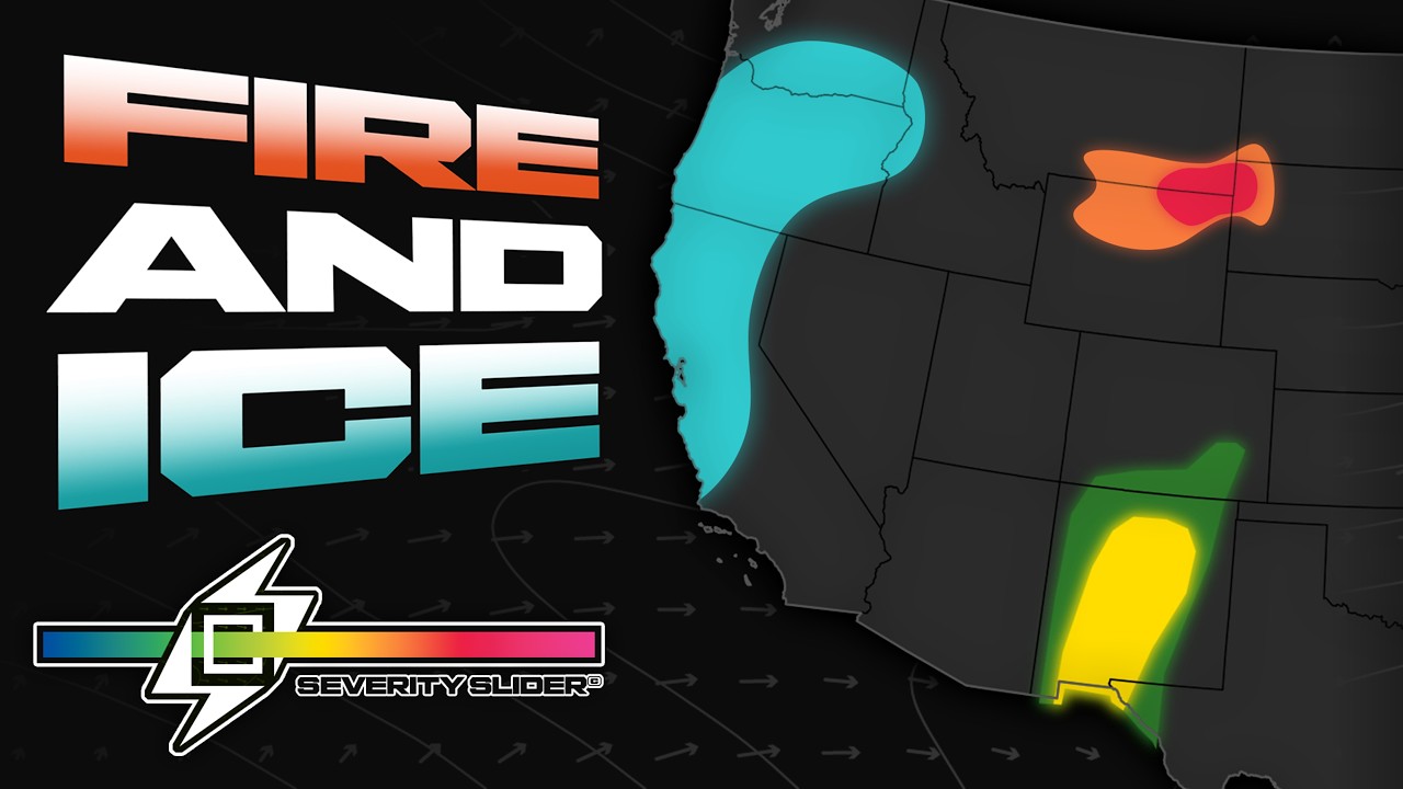 California is freezing, tornadoes in the southwest, fire weather in the plains...