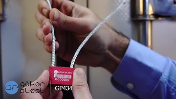 Göker Plast | High Security Seals - GP434 Cable Seal on Truck