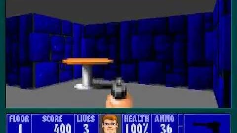 Wolfenstein 3D DOSBox Gameplay