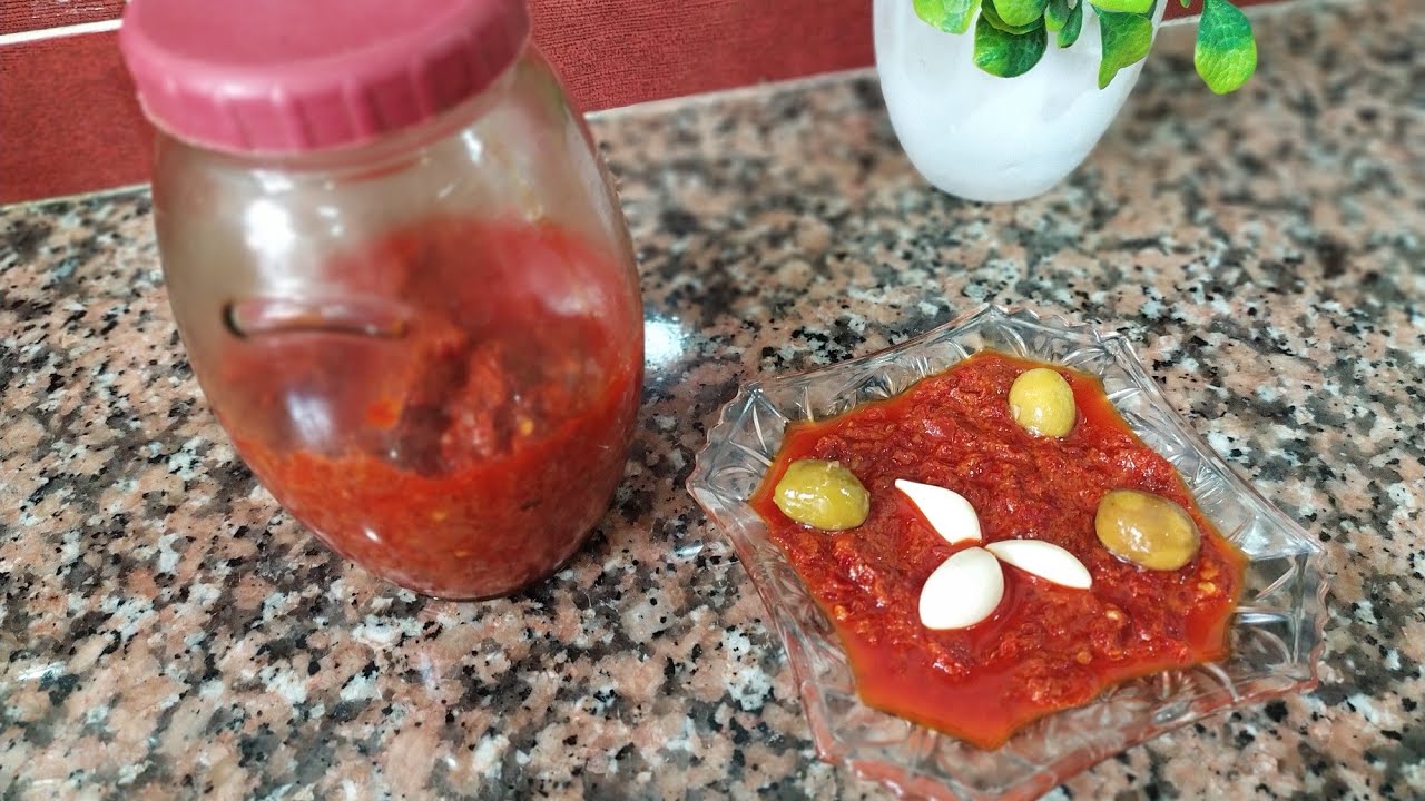 هريسة الفلفل اليابس بنة ولا اروع 😋😋