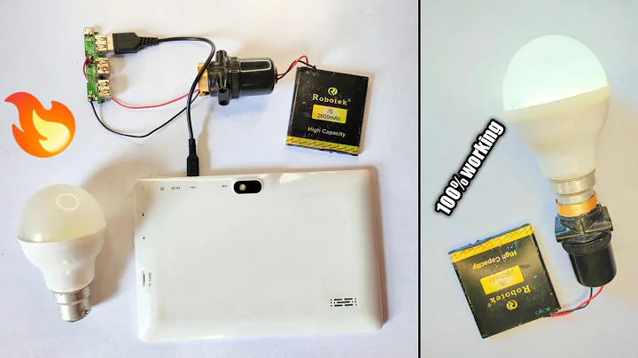 simple inventions power bank +emergency light || Life Hacks