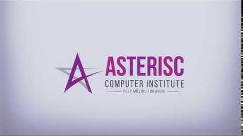 Asterisc Computer institute LOGO intro Animation