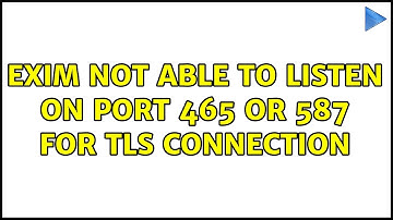 Exim not able to listen on port 465 or 587 for TLS connection