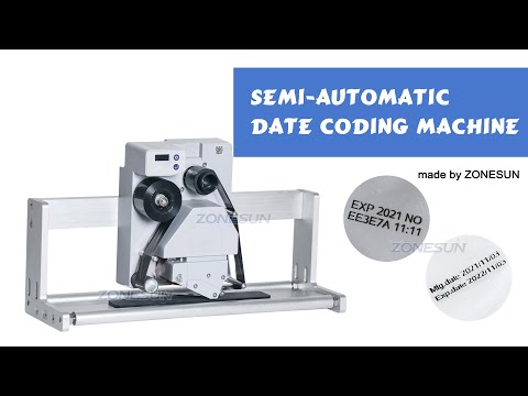 How to use ZS-QA24 Semi-automatic Date Coding Machine
