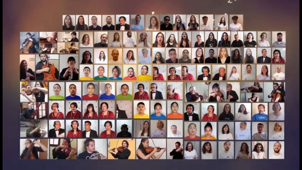 Zamba de mi Esperanza | Coros de Argentina, Colombia, México y Perú - VC: M. Valva