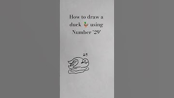 Duck 🦆 drawing using 29 | Drawings with numbers #youtubeshorts #shortvideo #shorts #art #shortsfeed