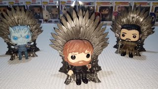 S10 Game of Thrones Funko Pop Deluxe Tyrion Lannister Sitting on Iron 