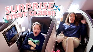 Surprising My Family With FIRST CLASS Tickets To NEW YORK!!