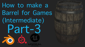 Blender and Substance Painter tutorial - How to make a barrel for games - Part-3 Detailing the bands