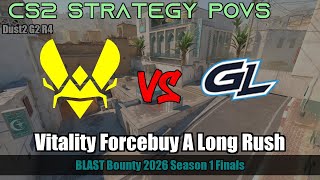 Vitality Forcebuy A Long Rush, Rotating - Dust2 G2R4 Vitality Blast Bounty 2026 Season 1 Fina...
