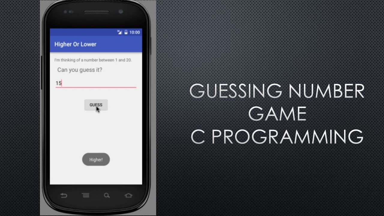 6) Higher or Lower Game | C Programming - YouTube