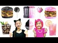 Black vs  pink food challenge  kaycee  rachel in wonderland family