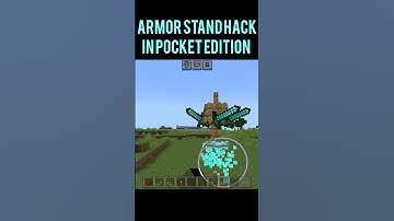 Armor Stand hack in pocket edition Minecraft #minecraft #gaming #shorts