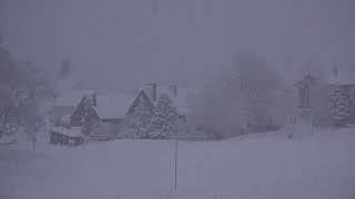 #Футаж деревенские дома зимой ◄4K•HD► #Footage village houses in winter