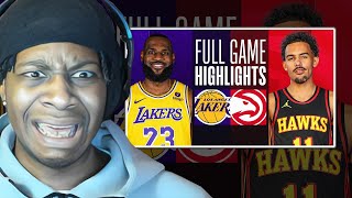 DLO PACK YOUR BAGS! Lvgit Reacts To LAKERS at HAWKS | FULL GAME HIGHLIGHTS | January 30, 2024