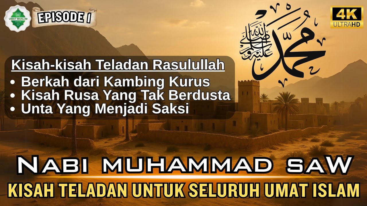 [EPD 1] Kisah Teladan Nabi Muhammad SAW‼️ Pelajaran Bagi Umat Islam.