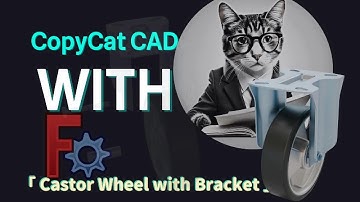 A Freecad Tutorial: Modelling a Commercial Caster Wheel in #freecad- The CopyCat Series