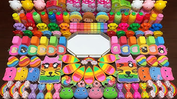 SATISFYING WITH CLAY AND GLITTER ! Mixing Random Things Into GLOSSY Slime #2568