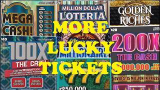 FOUND MORE LUCKY TICKETS FOR A GREAT SESSION! TEXAS LOTTERY SCRATCH OFF GAMES🍀💰🙂