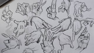 How to draw hands (Quick and easy)