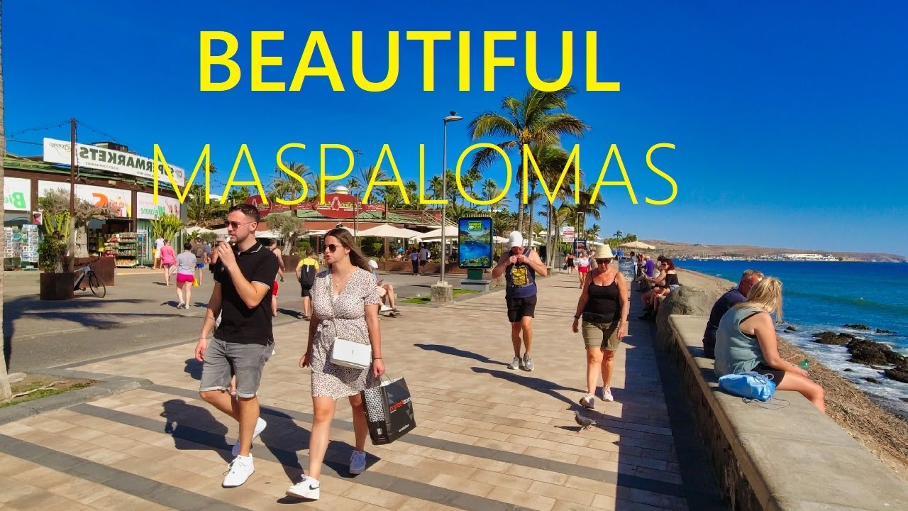 Maspalomas  GRAN CANARIA Spain 2025 🇪🇸 🔴 NEW Walking Tour in Canary Islands [4K UHD]
