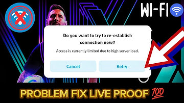 How To Fix Access is Currently Limited Due To High Server Load & eFootball 2024 Opening Problem Fix