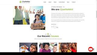 ChariteMax - Charity NonProfit HubSpot Theme donations non-profit Build Website
