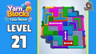 Yarn Blocks level 21 walkthrough solution 