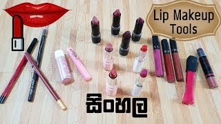 ලිප් මේකප් එකට අවශ්‍ය දේවල් Lip Makeup Tools by Chams Beauty