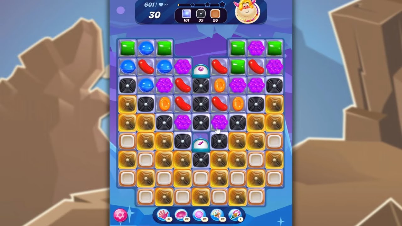 Candy Crush Saga LEVEL 601 NO BOOSTERS (new version)🐟☑️ - YouTube
